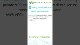 What is AWS PrivateLink in Snowflake | #snowflake #datacloud #clouddata #datawarehouse