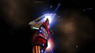 Homeworld2  !!  Hiigaran fleetyard rams Vaygr battle carrier