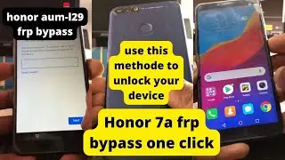 Honor 7A (Aum-L29) frp bypass | Honor aum-l29 google account bypass 