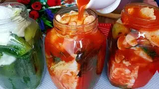 ОГУРЦЫ В ТОМАТЕ ПО 
