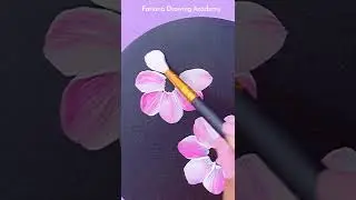 Easy Acrylic Painting for Beginners | How to paint Flowers || Painting Tutorials #Satisfying