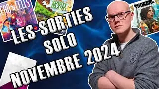 Les sorties jeux de société Solo du mois de Novembre 2024