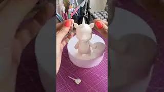 Fondant unicorn, sugar paste. Tutorial. Единорог из мастики, мастер класс