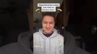 Non fatelo!😨 #rainbow #kiss #nonfatelo #scioccato #scioccante #divertente