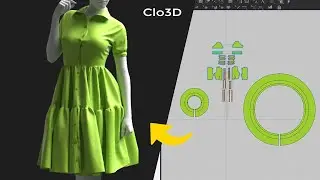 Cute Outfit - Clo3D / Marvelous Designer