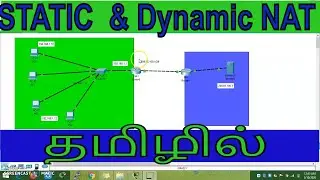 STATIC and DYNAMIC NAT Configuration in TAMIL || Packet Tracer Labs || CCNA || Dinesh Kumar M