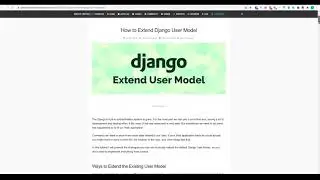 Расширяем User model в Django с помощью AbstractUser