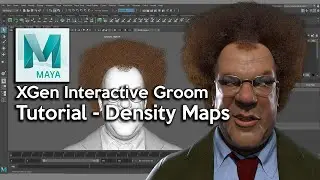 Maya XGen Interactive Groom Tutorial - Density Maps