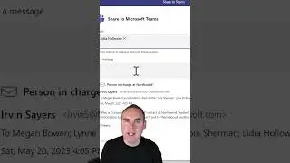 How to Share an Email from Outlook to Microsoft Teams in Seconds! (2023)