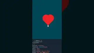 How do you create a heart with CSS ? #shorts