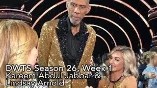 DWTS: Week 1 - Kareem Abdul Jabbar & Lindsay Arnold