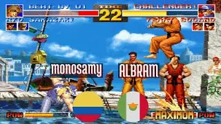 FT10 @kof95: monosamy (CO) vs ALBRAM (MX) [King of Fighters 95 Fightcade] Jan 17