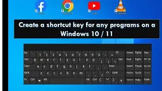 How to create a shortcut key for any programs and applications. #keyboard #tranding