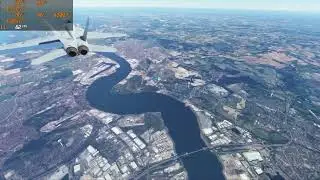 Microsoft Flight Simulator VR | Heathrow to Southend | F/A-18E Super Hornet