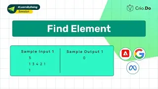 Find Element | Java | Master DSA Interview Questions