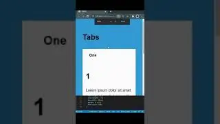 Responsive Tabs HTML & CSS #Shorts