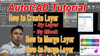 AutoCAD Tutorial / HOW TO CREATE LAYER / HOW TO MERGE LAYER / HOW TO PURGE LAYER (For Beginners)