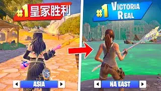 Winning a Game in EVERY Fortnite Region! ( Season 4)