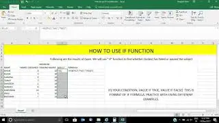 How to use IF function in Microsoft Excel( Learn Quickly)