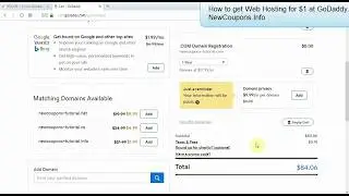 How To Get GoDaddy Web Hosting + Free Domain For Only $1