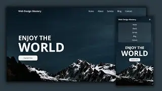 How to Create a Responsive Navbar with HTML CSS | Step-by-Step Tutorial | Responsive Navigation Bar