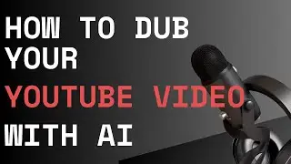 📢 How to Dub Your Youtube Videos With AI? 🎙️🌍 | Whisper | Speech to Speech | Speech to Text | ASR