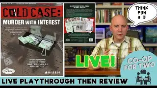 ThinkFun Cold Case Game: Murder with Interest - Live play then review