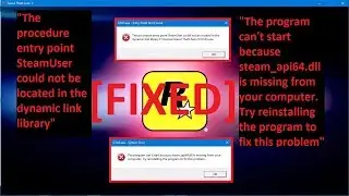 How to fix || steam_api64.dll is missing & procedure entry point || ERROR!! in GTA 5 2021