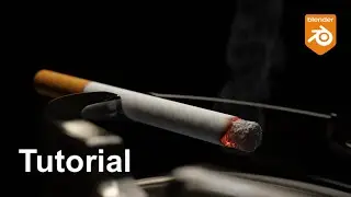 Create a burning cigarette animation