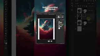 Double Exposure Effect Using Clip Mask #shorts #photoshop