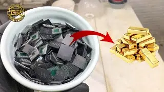 Gold Recovery from Mobile Phone BGA ic Chips  | Recover Gold From Mobile Phones | Gold  Recovery