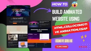 Build Complete Animated Website Using Html,Css, Gsap and Locomotive Scrolltrigger.