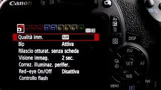 Canon 2000d Menu e Mie Impostazioni Preferite ITA