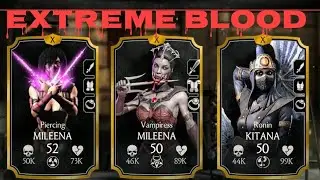 Mkx Mobile Vampiress Mileena Gameplay Review! So much Blood