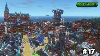 Creating the ULTIMATE Steampunk Metropolis in Minecraft Survival - The Monorail!