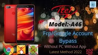 Itel A46 Frp/Google Account Bypass||Without Pc||Without App||Letest Method||2022||1000% Working✅