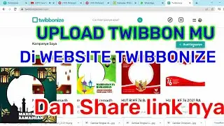 how to upload twibbon on twibbonize and share the link