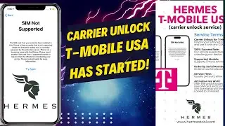 Carrier Unlock for T-Mobile USA started iPhone 7 to 15 Pro Max with a 100% success rate. Hermes Tool