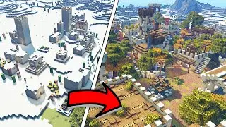 Let's Transform a Desert Village in Minecraft!