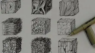 Pen and Ink Drawing Tutorials | How to create realistic textures