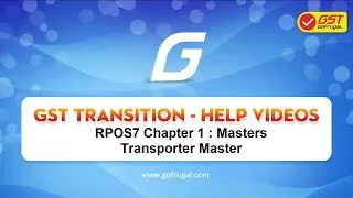 Step 5 - How to enter your transporter GSTIN in GoFrugal RPOS7 | Basic Masters | English