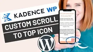 Kadence custom scroll to top icon