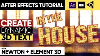 How To Create DYNAMIC 3D Text in AFTER EFFECTS using 