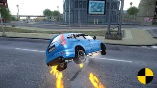 GTA 4 CRASH TESTING REAL CAR 466