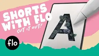 How To Make a Paper Cut Out A in PROCREATE #shorts