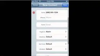 How to create a contact on an iPhone