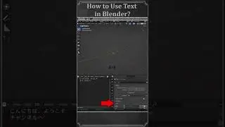 How to make Japanese Text in blender? #shorts