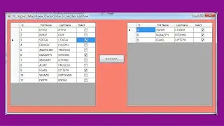 VB.NET Tutorial - How To Dispaly Datagridview Checked Row To Another DataGridView [ With Code ]