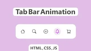 Best Tab Bar Animation in HTML CSS & JS| Phone Navigation Bar |Tab bar | Navigation Menu Bar