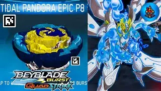 NEW TIDAL PANDORA EPIC P8 QR CODE BEYBLADE BURST QUAD STRIKE APP